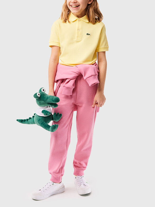 Cotton polo shirt with logo  - 2