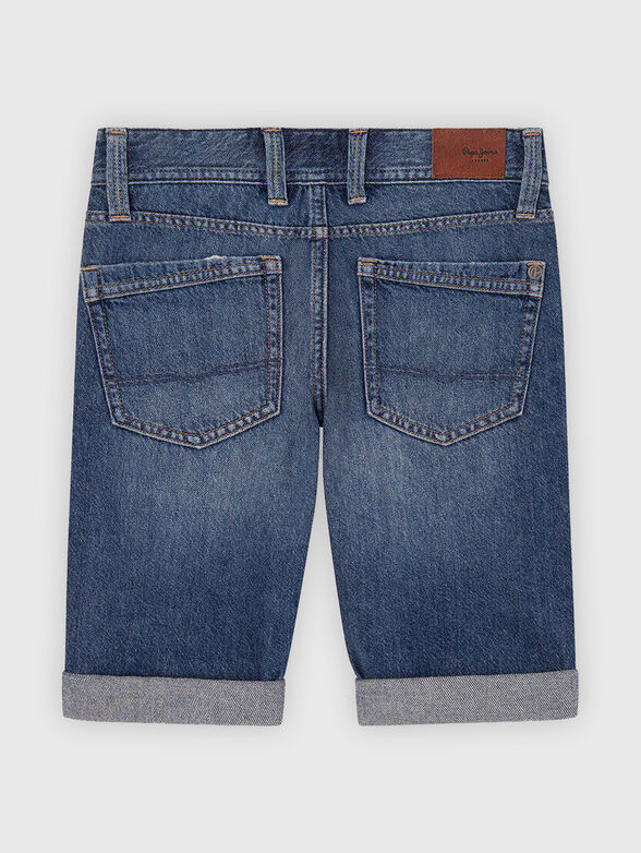 Slim denim shorts - 2