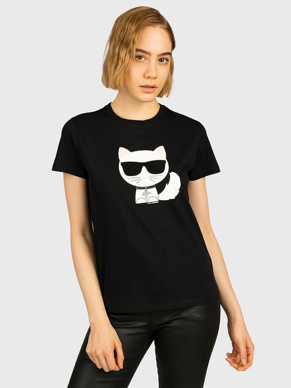 K/IKONIK Choupette T-shirt in black - 1
