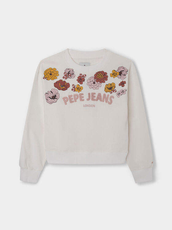 ELEANOR sweatshirt with floral motifs  - 1
