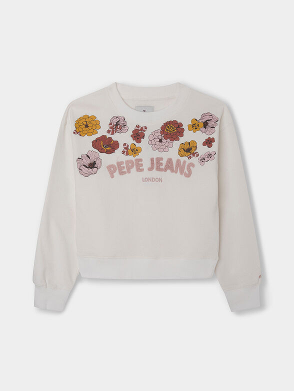 ELEANOR sweatshirt with floral motifs  - 1
