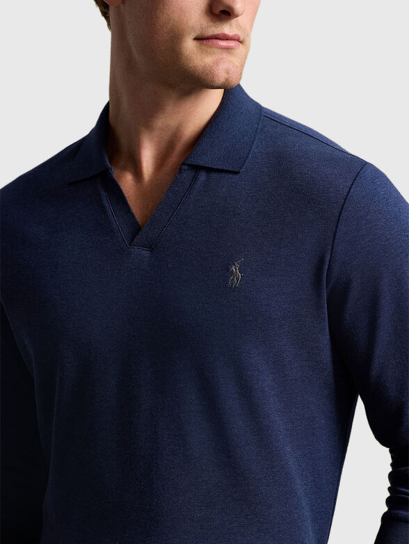 Navy blue polo shirt - 4