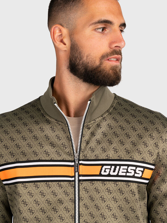 KORBIN monogram logo print sweatshirt  - 4