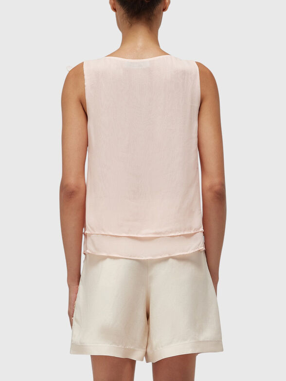 Georgette top with ruffles - 3