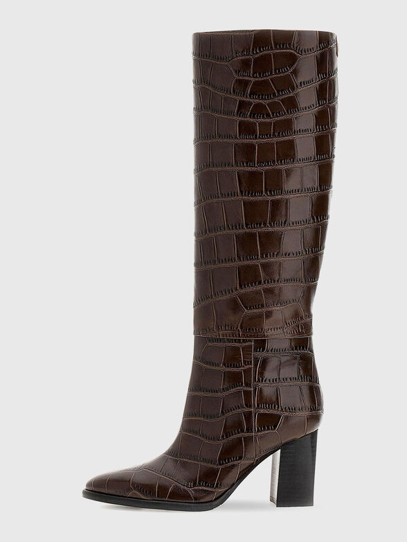PERINNA boots with crocodile effect - 1