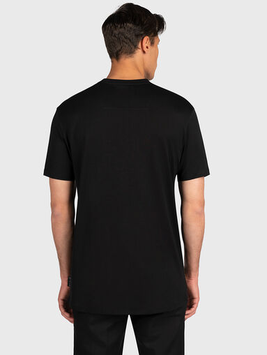 Black t-shirt with decorative details - 4
