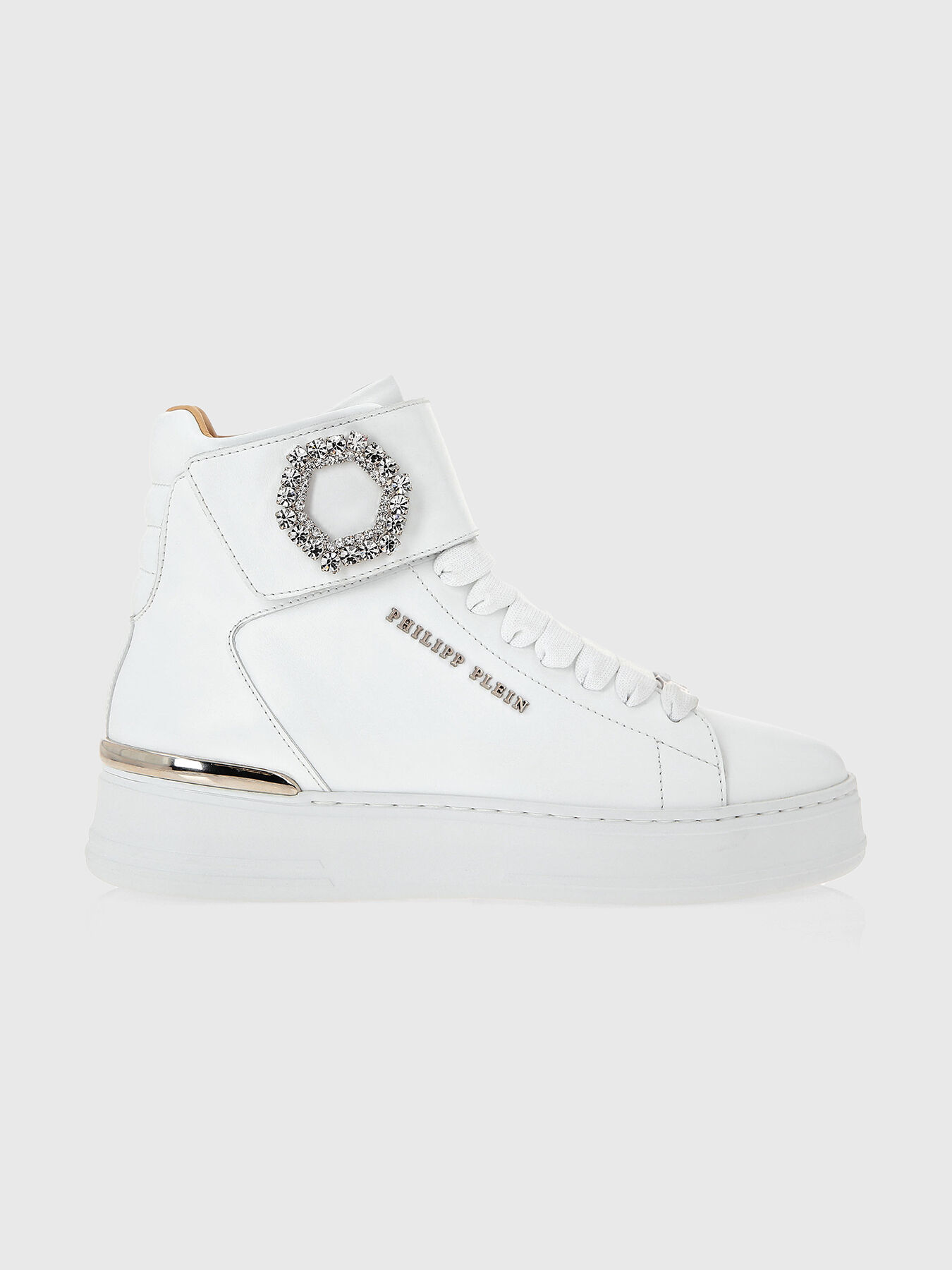 High leather sneakers brand PHILIPP PLEIN