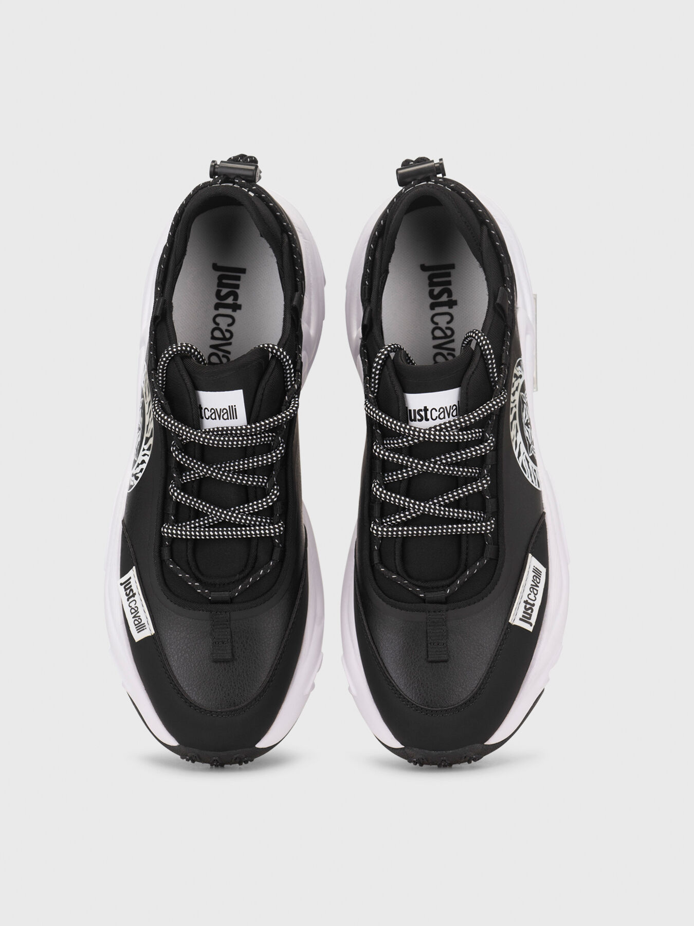 Sneakers with contrast details brand Just Cavalli