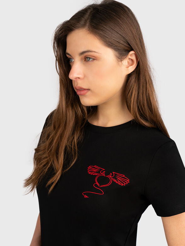 GMDL 020 dress with contrasting print - 4