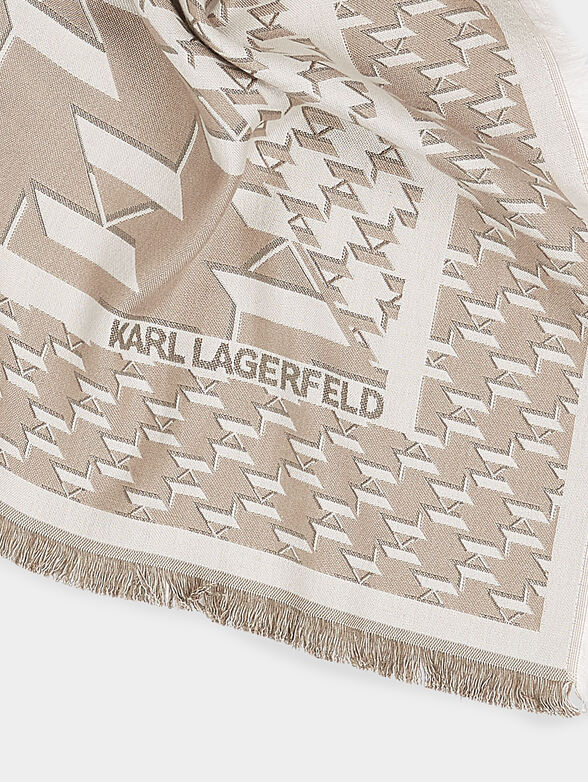 K/MONOGRAM silk scarf - 4