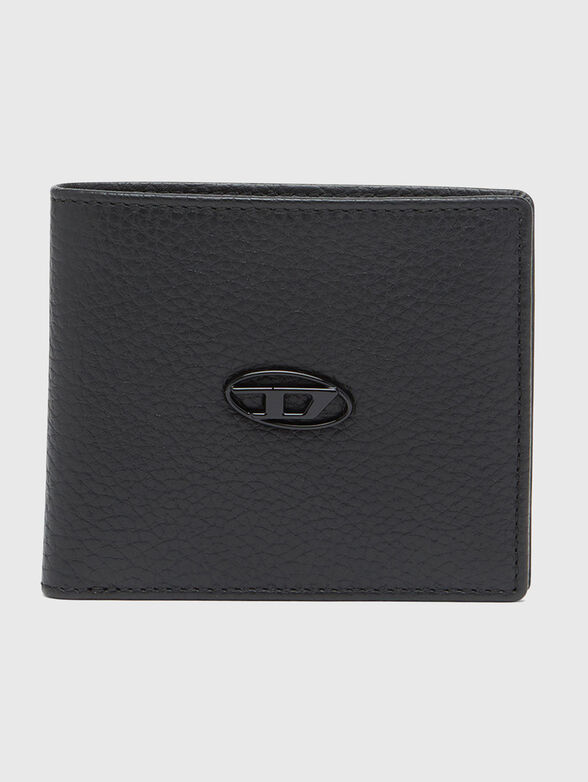 Genuine leather wallet with logo - 1