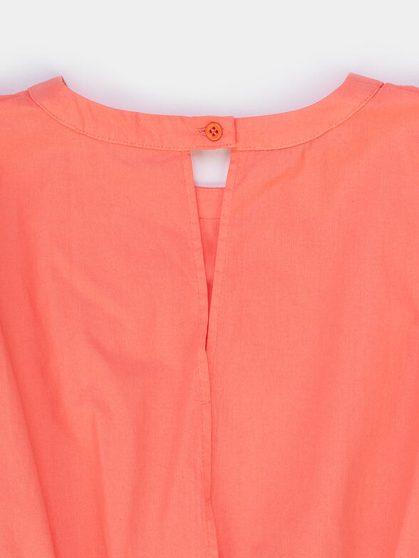 Brown top with logo detail - 3