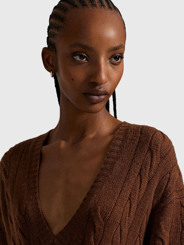 Knitted wool maxi dress - 4