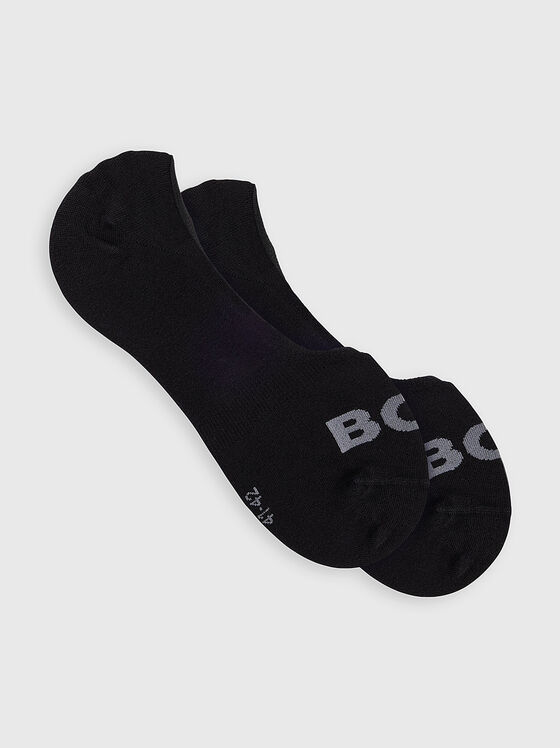 Черни чорапи с лого - 1