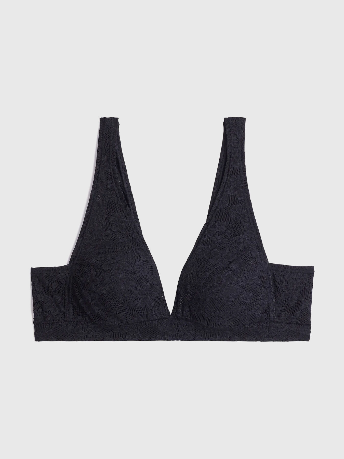 STRETCH LACE bralette in black brand YAMAMAY