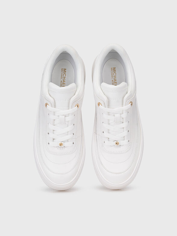 AURORA white leather sneakers - 6