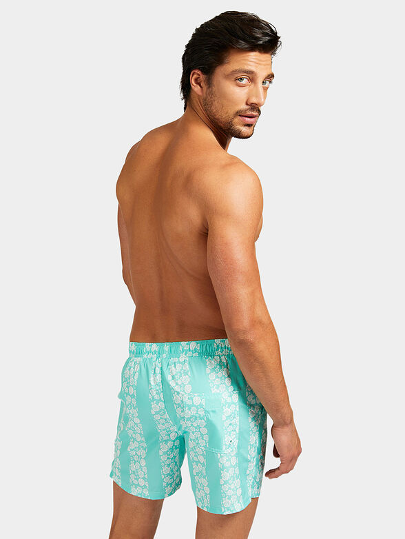 Striped beach shorts - 1