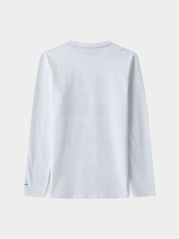 ASTON Cotton blouse with logo print - 2