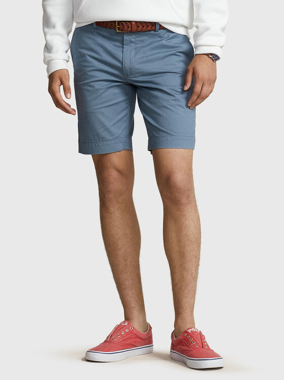 Cotton blend chino shorts - 1