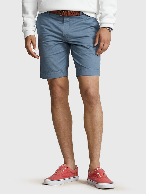 Cotton blend chino shorts - 1