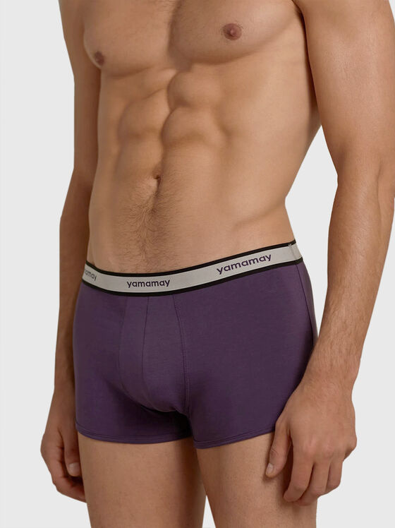 NEW FASHION COLOR trunks with logo accent - 1