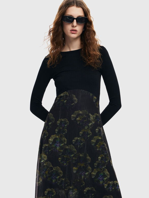 DARK PENSEE dress with contrast design - 3