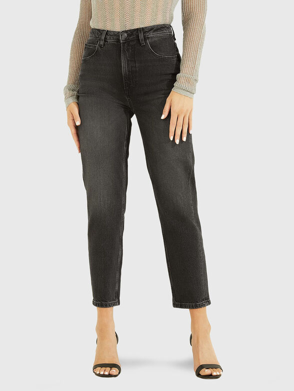Black jeans with washed effect - 1