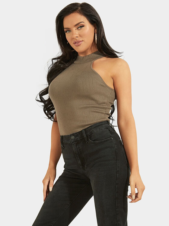 Black knitted top  - 1