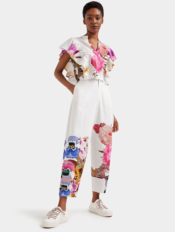 LUCRECIA blouse with floral print - 2