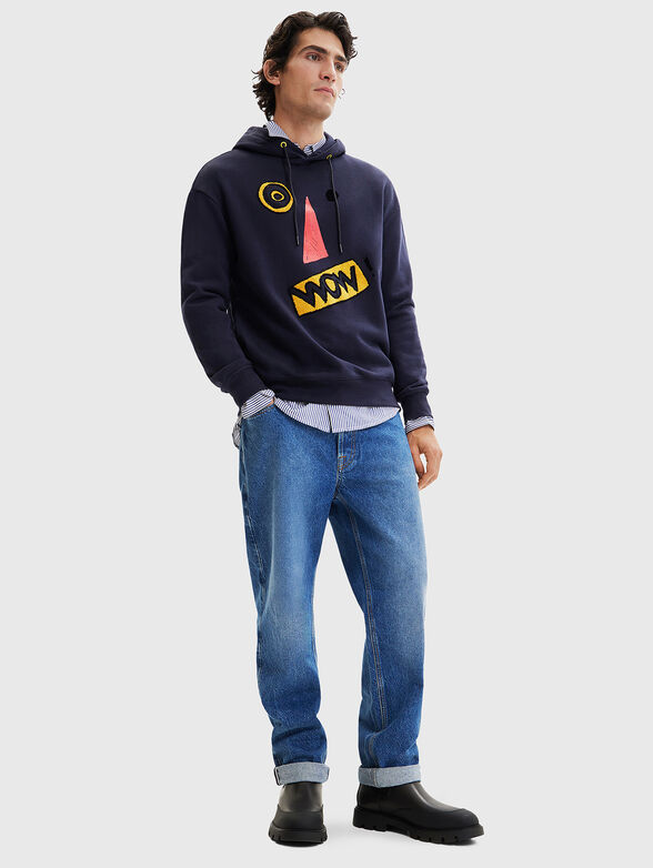 CELESTINO sweatshirt with art accents - 2