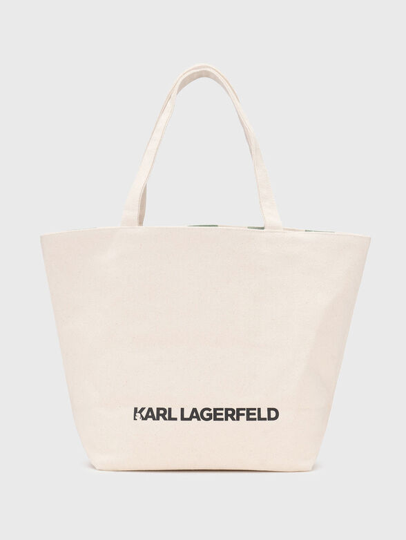 Big double faced bag with a print - 2