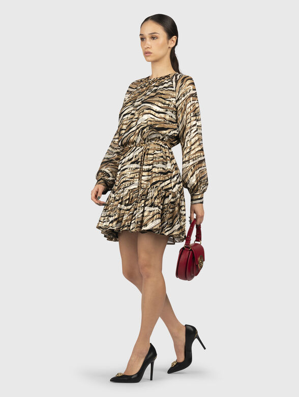 Silk blend mini dress - 6