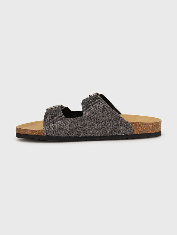 OBAN MESH slippers with glitter effect - 4