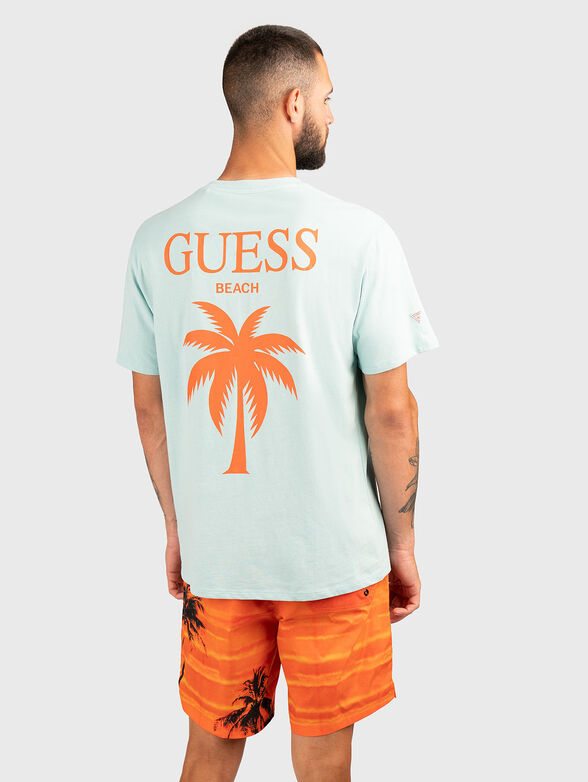 Cotton T-shirt with accent back - 2
