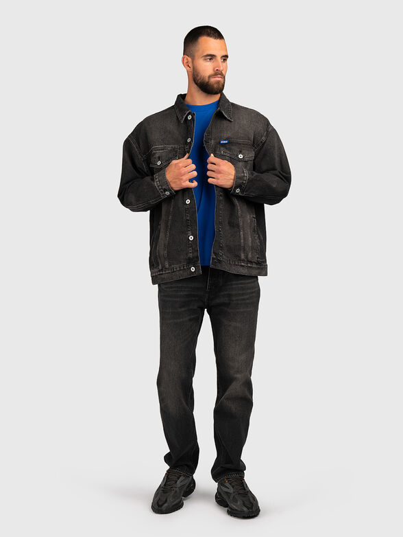 Denim jacket with bleached effect - 2