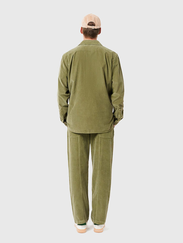Straight Fit Velour Pants - 2