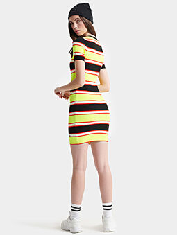 CITY NEON sports striped dress - 3