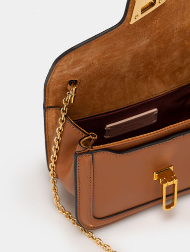 MARVIN TWIST black leather bag - 5