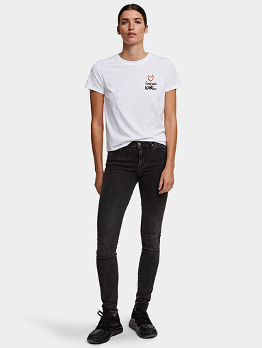 Cotton black tee - 5