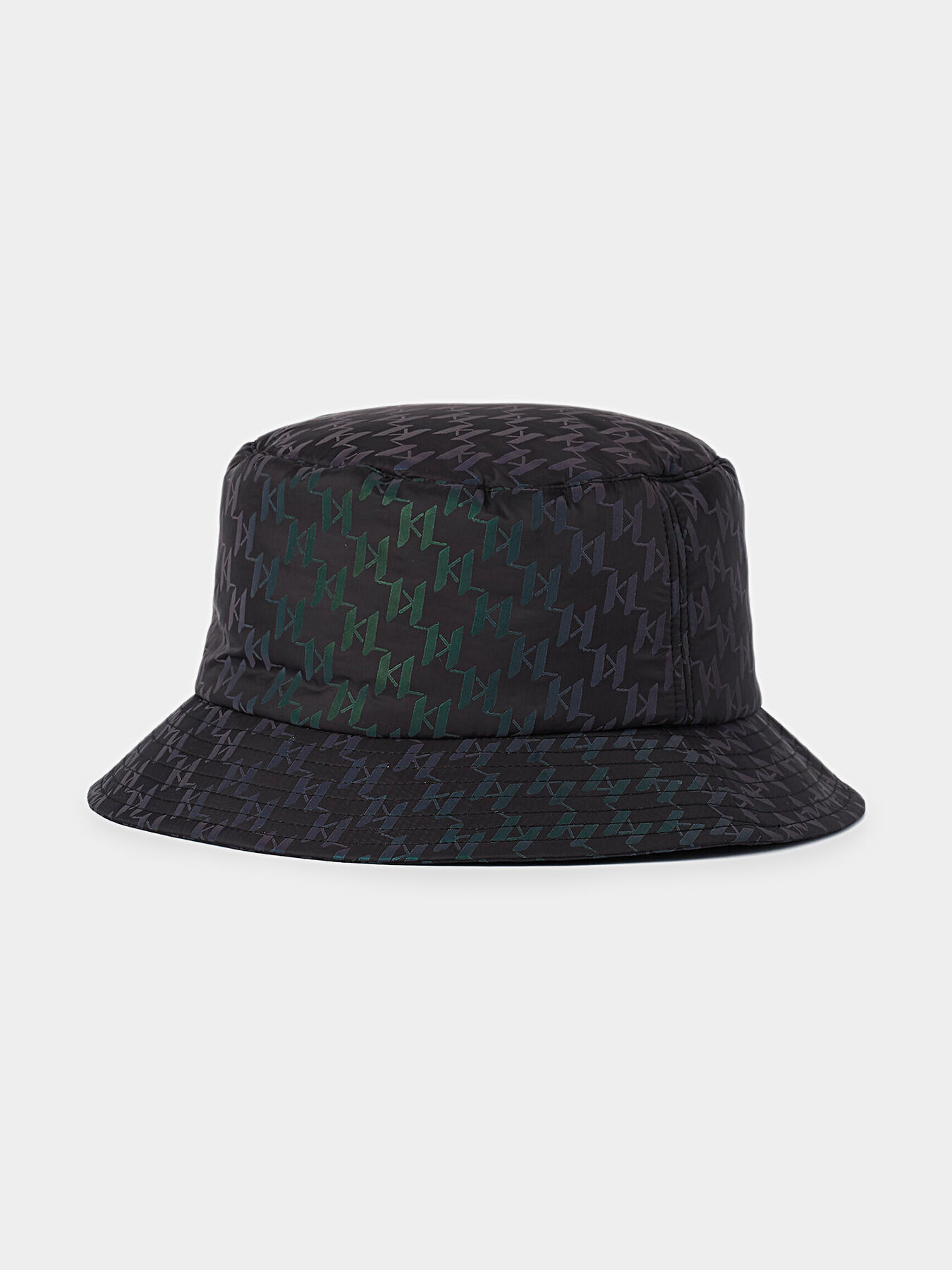 関税送料無料【KARL LAGERFELD】K/MONOGRAM SHEARL BUCKET HAT Men's MONOGRAM REVERSIBLE BUCKET HAT by KARL LAGERFELD