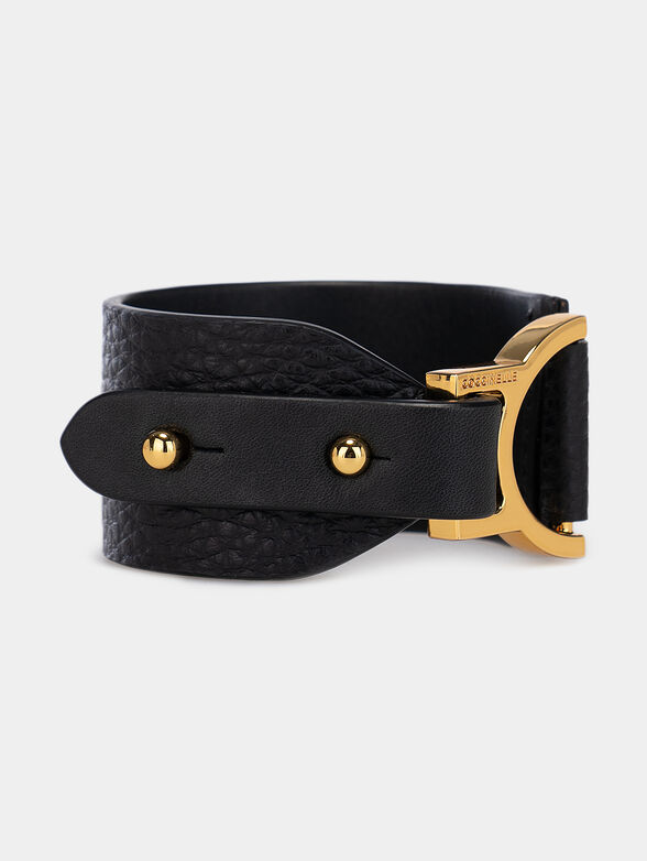 ARLETTIS Black leather bracelet  - 1
