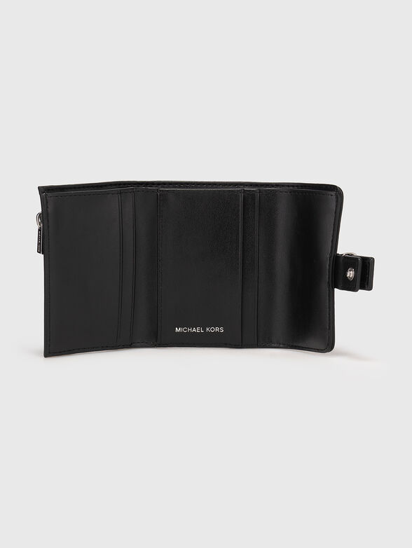 Leather wallet with silver details - 4