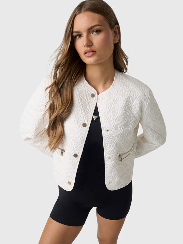 Cropped white jacket - 2