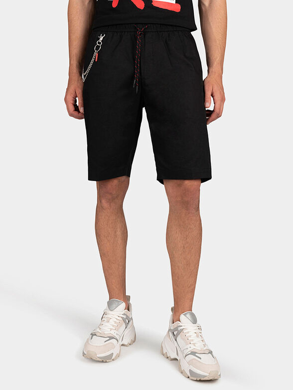 Shorts with a metal accent - 1