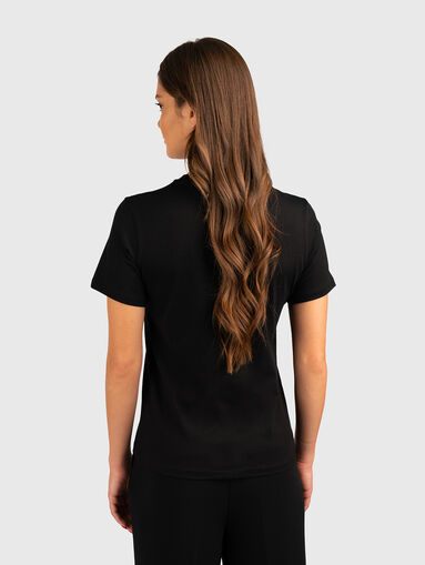 Floral embroidery T-shirt - 3