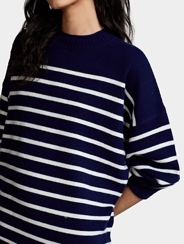 Striped cashmere dress - 3