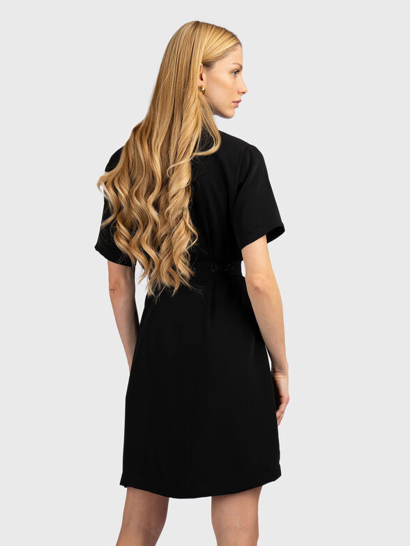 Mini dress with pockets and belt - 2