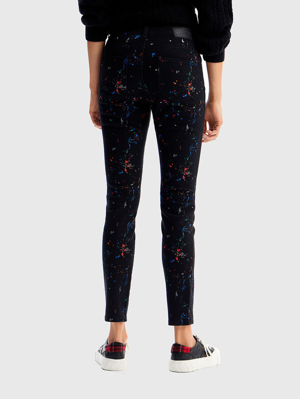 Slim jeans with accent splashes - 2