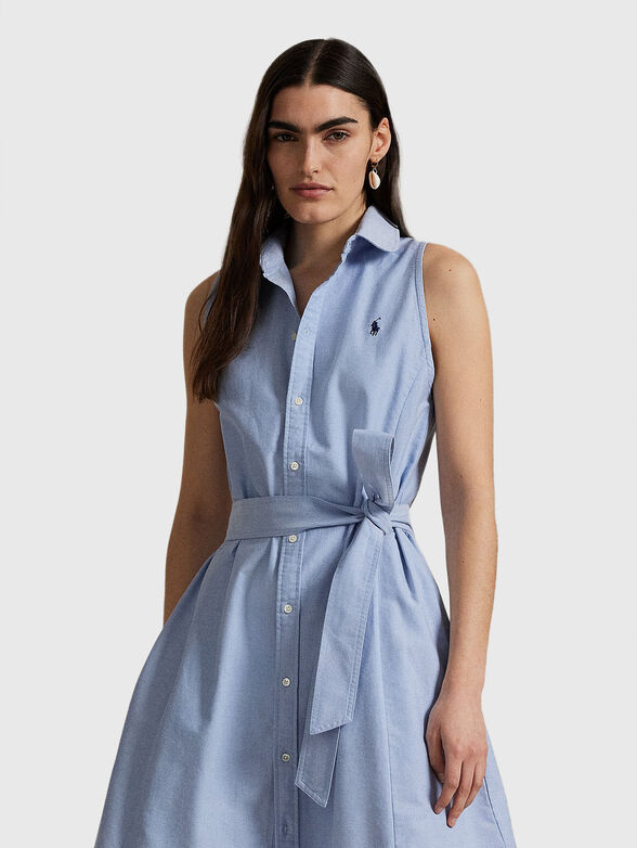 Shirt dress with logo embroidery - 3