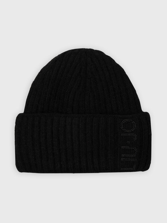 Wool blend hat with logo  - 1